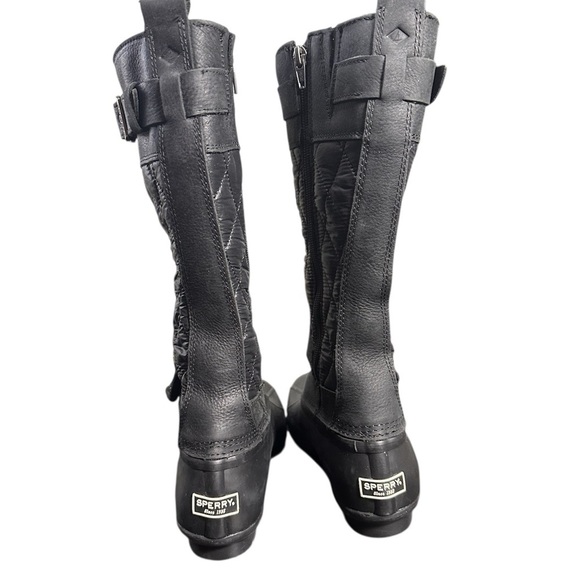 NWOT Sperry Women's Saltwater Buckle Nylon Quilted Winter Boots 6.5 - Picture 3 of 7